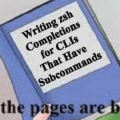 Write zsh completions for CLI